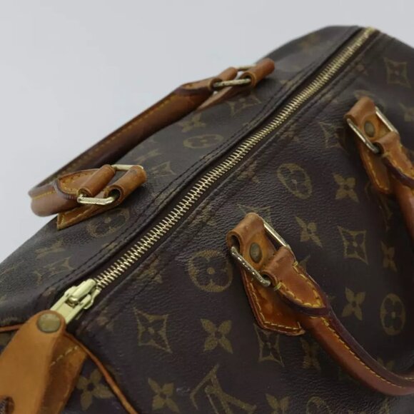 LOUIS VUITTON Monogram Speedy 30 Hand Bag M41526 LV Auth 74168 - Picture 7 of 16